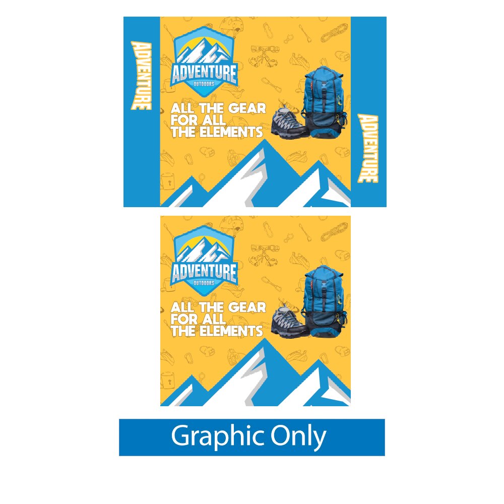 8ft Wallbox — Double Sided Graphic Only / 8 ft